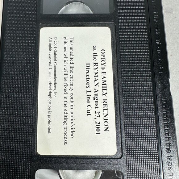 Opry Family Reunion At The Ryman August 27 2001 Directors Line Cut VHS Tape - Picture 3 of 3